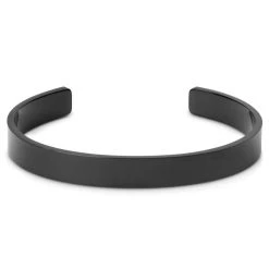 Lucleon Bracelet Manchette Noir En Acier