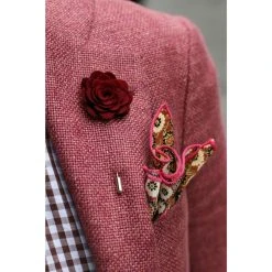Warren Asher Boutonnière Rose Bordeaux -Boutique Trendhim bordeaux rose