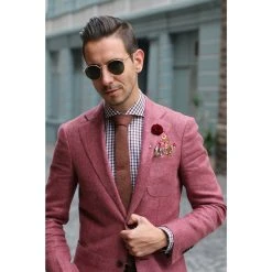 Warren Asher Boutonnière Rose Bordeaux -Boutique Trendhim bordeaux rose2