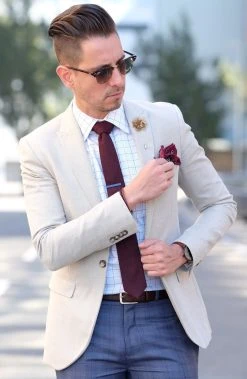 Warren Asher Boutonnière à Fleur Pivoine Marron -Boutique Trendhim brun p on reversblomst3
