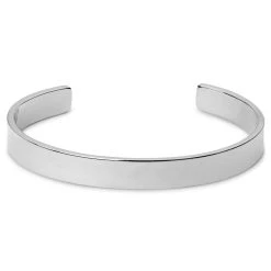 Lucleon Bracelet Manchette En Acier Argenté