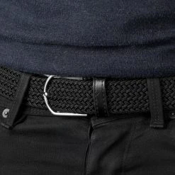 Collin Rowe Ceinture élastique Noir Sur Noir -Boutique Trendhim c rel megashoot belts 17699 1 sort 1