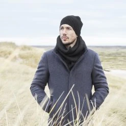 Fawler Bonnet Kaleb Kane En Laine Mérinos Noire -Boutique Trendhim dkajidakdsd