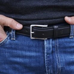 Fawler Ceinture En Cuir Noir Faron -Boutique Trendhim efdhthjftj