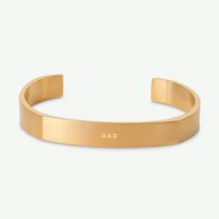 Lucleon Bracelet Manchette Doré En Acier Brossé 7 Lucleon Bracelet Manchette Doré En Acier Brossé -Boutique Trendhim engraving