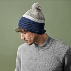 Fawler Bonnet Gris Et Bleu Marine Ferdie Montagna -Boutique Trendhim ferdienk7yw5avy 9