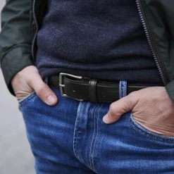 Fawler Ceinture En Cuir Noir Franz -Boutique Trendhim fhbgg igig