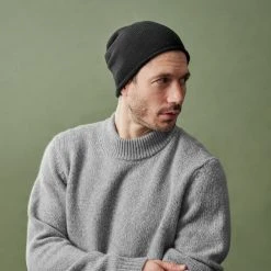 Fawler Bonnet Noir En Laine Mérinos Franke Montagna -Boutique Trendhim frankeblack 23