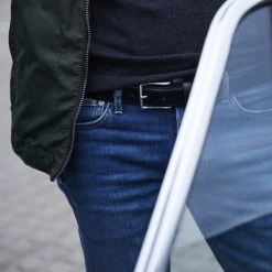 Fawler Ceinture En Cuir Noir Faron -Boutique Trendhim gghyjyjdx