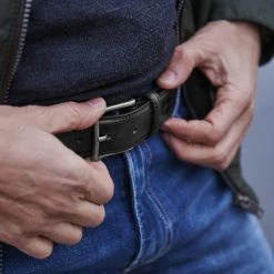 Fawler Ceinture En Cuir Noir Franz -Boutique Trendhim ghhlvgvlggj