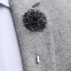 Warren Asher Broche Pour Homme à Fleur Poivre Et Sel -Boutique Trendhim gr reversn l