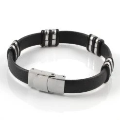 Fort Tempus Bracelet Casual En Acier Et Caoutchouc -Boutique Trendhim gummi stal casual armband 2