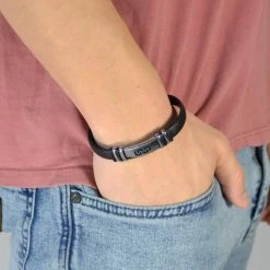 Fort Tempus Bracelet En Caoutchouc Avec Ornement Labyrinthe -Boutique Trendhim gummi sti armba nd