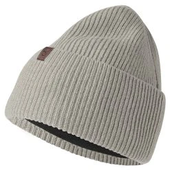Fawler Hiems | Bonnet Gris à Revers En Laine Recyclée
