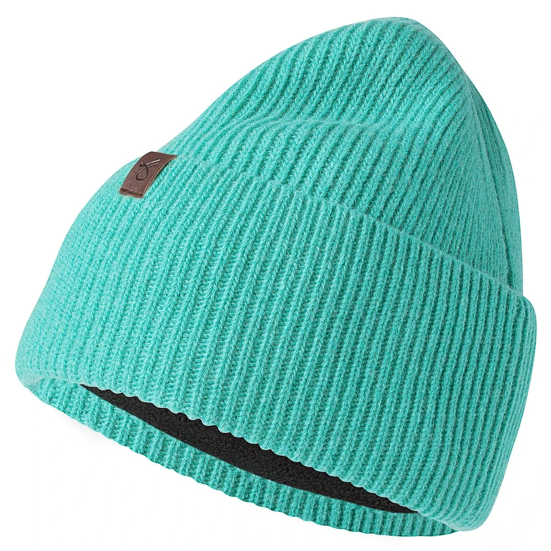 Fawler Hiems | Bonnet Couleur Menthe à Revers En Laine Recyclée 1 Fawler Hiems | Bonnet Couleur Menthe à Revers En Laine Recyclée