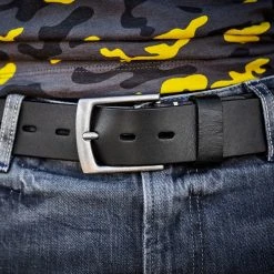 Salt & Hide Ceinture En Cuir Noir Réglisse -Boutique Trendhim img 2360