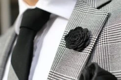Warren Asher Boutonnière Rose Noire -Boutique Trendhim img 3073