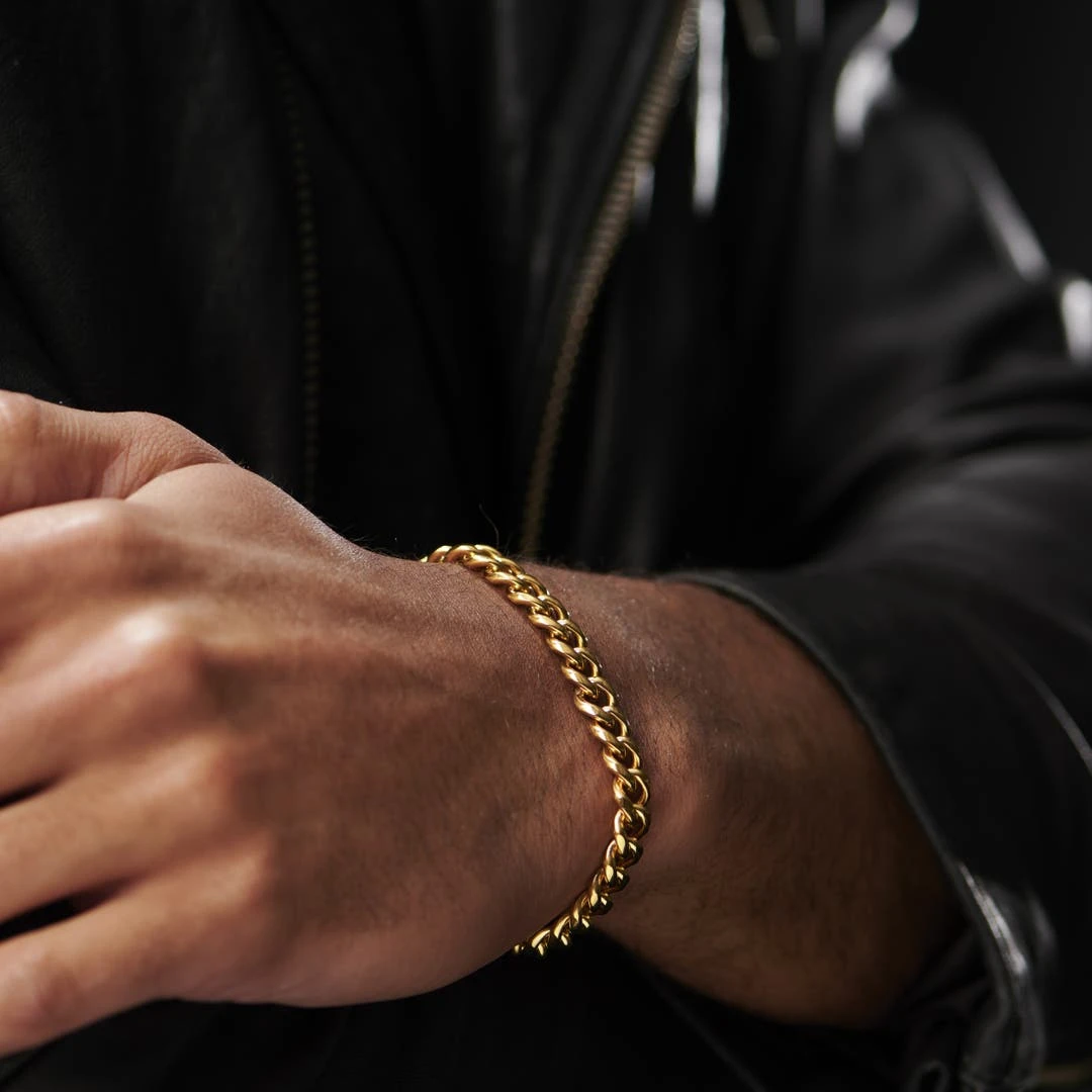 Lucleon Gourmette Dorée 8 Mm 4 Lucleon Gourmette Dorée 8 Mm – Image 4