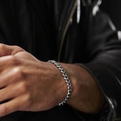 Lucleon Gourmette En Métal Argenté - 8 Mm 8 Lucleon Gourmette En Métal Argenté - 8 Mm -Boutique Trendhim jwm megashoot bracelets 15112.1