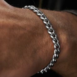 Lucleon Gourmette En Métal Argenté - 8 Mm 10 Lucleon Gourmette En Métal Argenté - 8 Mm -Boutique Trendhim jwm megashoot bracelets 15112.1bm
