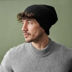 Fawler Bonnet Kaleb Kane En Laine Mérinos Noire -Boutique Trendhim kaleb 28