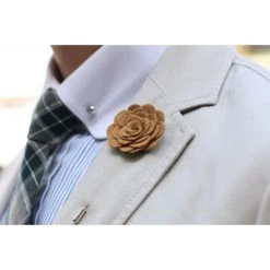 Warren Asher Boutonnière Rose Beige -Boutique Trendhim lys brun rose