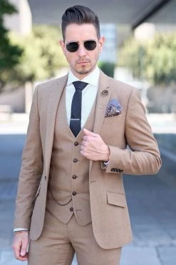 Warren Asher Boutonnière à Fleur Camélia Marron Foncé -Boutique Trendhim m rkebrun kamelia reversblomst 3