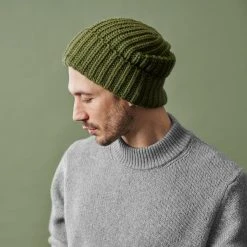 Fawler Bonnet Vert Olive à Grosses Mailles Fee Montagna -Boutique Trendhim olive 16