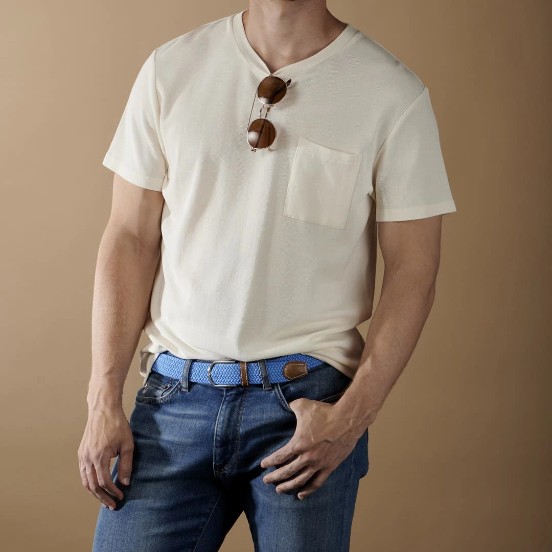 Collin Rowe Ceinture élastique Turquoise 4 Collin Rowe Ceinture élastique Turquoise – Image 4