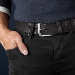 BSWK Ceinture Brute En Cuir Noir -Boutique Trendhim rel megashoot belts 12146 21