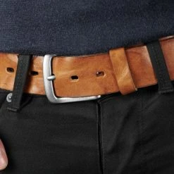 BSWK Ceintuire En Cuir Brun Marbré De Noir -Boutique Trendhim rel megashoot belts 12146 2bm