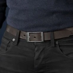 BSWK Ceinture Moderne En Cuir Noir -Boutique Trendhim rel megashoot belts 12170 2new bm1