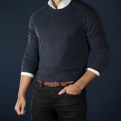 BSWK Ceinture Moderne En Cuir Marron Foncé -Boutique Trendhim rel megashoot belts 12170 3new