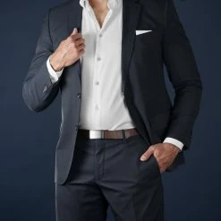 BSWK Ceinture En Cuir Brun Foncé Avec Boucle Pleine à Verrouillage Automatique -Boutique Trendhim rel megashoot belts 12304 1