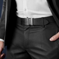 BSWK Ceinture En Cuir Noir à Verrouillage Automatique -Boutique Trendhim rel megashoot belts 18184 2