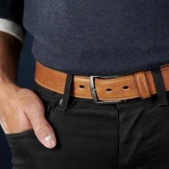 BSWK Ceinture En Cuir Lisse Brun Cognac -Boutique Trendhim rel megashoot belts 18711 3