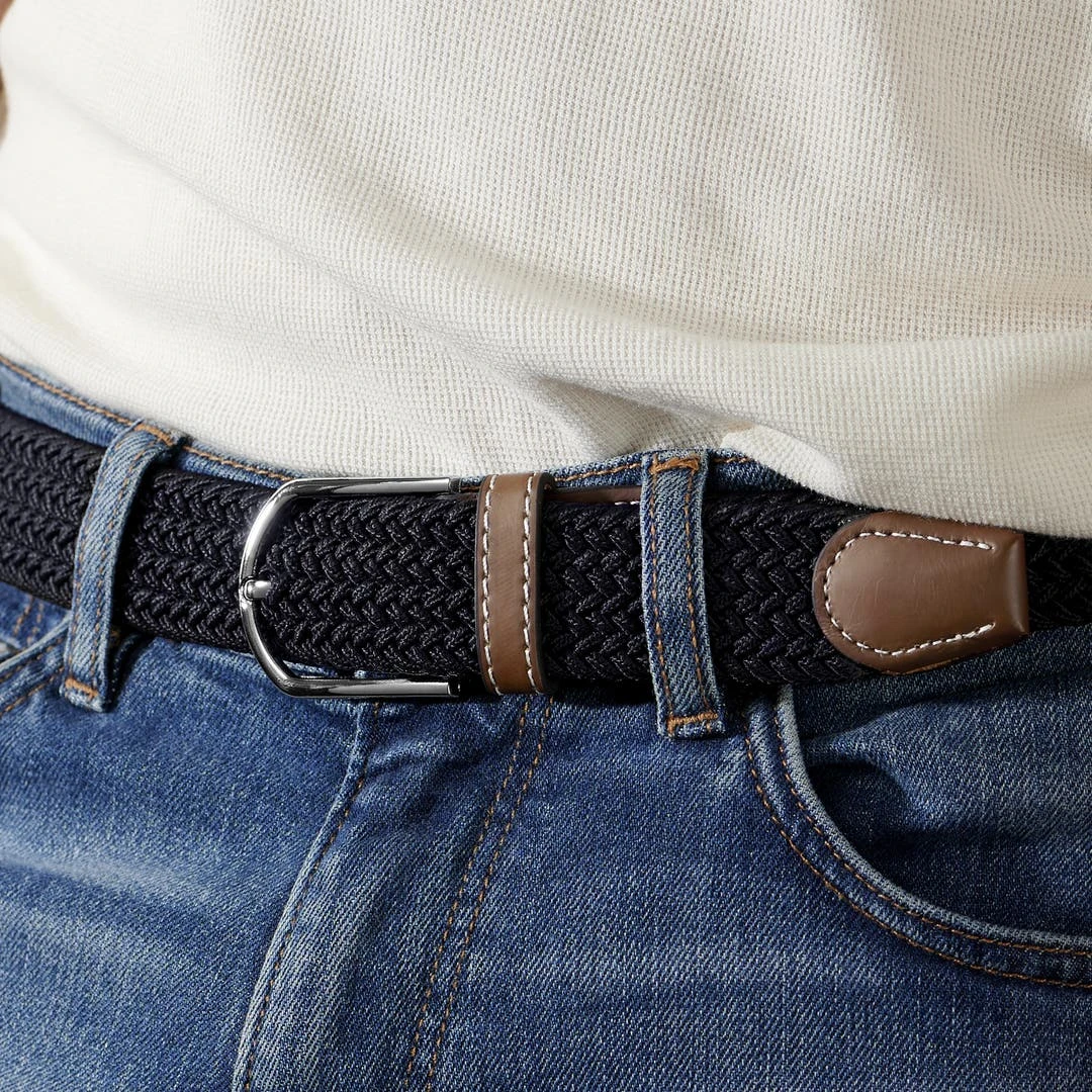 Collin Rowe Ceinture élastique Bleu Marine XL 5 Collin Rowe Ceinture élastique Bleu Marine XL – Image 5