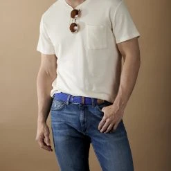 Collin Rowe Ceinture Bleue élastique -Boutique Trendhim rel megashoot belts 8039 1 copy