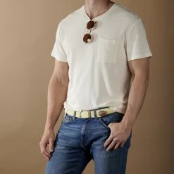 Collin Rowe Ceinture élastique Crème -Boutique Trendhim rel megashoot belts 8040 1 copy