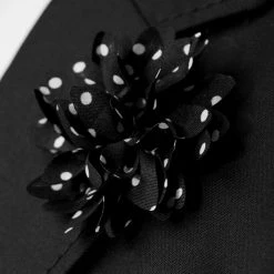 Warren Asher Boutonnière à Fleur Noire à Pois -Boutique Trendhim rel megashoot lapel pins 10925 1 bm1 1