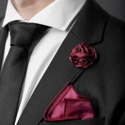 Warren Asher Boutonnière à Fleur De Rose Bourgogne -Boutique Trendhim rel megashoot lapel pins 11025 2