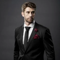 Warren Asher Boutonnière à Fleur De Rose Bourgogne -Boutique Trendhim rel megashoot lapel pins 11025 3