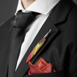 Warren Asher Broche "La Plume Rouge Flamboyant" 10 Warren Asher Broche "La Plume Rouge Flamboyant" -Boutique Trendhim rel megashoot lapel pins 13647 2