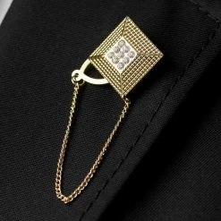 Warren Asher Épinglette En Imitation Or Et Diamant -Boutique Trendhim rel megashoot lapel pins 13648 1 bm