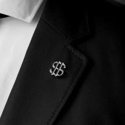 Warren Asher Épinglette Argentée ''Le Dollard'' -Boutique Trendhim rel megashoot lapel pins 13652 1