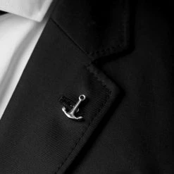 Warren Asher Épinglette L'ancre Argentée -Boutique Trendhim rel megashoot lapel pins 16682 1