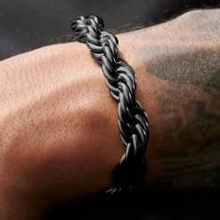 Lucleon Bracelet En Métal Tressé Noire Corwin Amager - 10 Mm -Boutique Trendhim rst acpa collectionpage black 23149 bjarkejohansen 2 bm