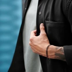 Lucleon Bracelet Couleur Gunmetal Cosmo Amager à Maille Figaro -Boutique Trendhim rst acpa collectionpage black 23177 bjarkejohansen 3 3