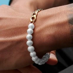 Lucleon Chaîne Gourmette Dorée Et Bracelet De Perles Chad Amager -Boutique Trendhim rst acpa collectionpage gold 23105 silver 23101 black 23109 bjarkejohansen 2 3 bm