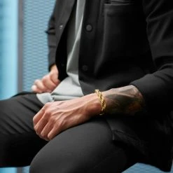 Lucleon Bracelet En Métal Tressé Couleur Or Corwin Amager - 10 Mm -Boutique Trendhim rst acpa collectionpage gold 23145 bjarkejohansen 1